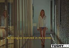 tushy model crushes on manager with butt plug