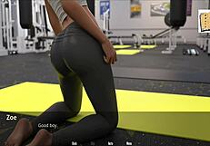 Zoe teases with big ass in 3D hentai!