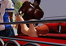 Red Headed Cheerleader Services Big Black Dicks