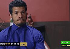 monique alexander and bambino at work in brazzers scene