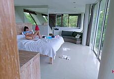 playing a game with squirting step sister cum 2 times inside her tight pussy - honey play box