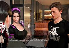 Played out in public with a sexually appealing character of a maid giving the name of Kate