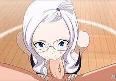 Mirajane's fairy tail hentai game contrasts with intense fucking