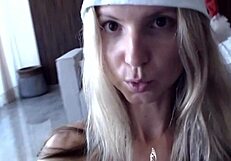 Blonde Teen Slut Teases on Live Webcam Play