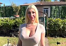 Butt play and Jennifer’s big breast in home video
