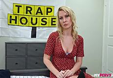 Blonde Stepmom Sydney Paige Demands Stepson Breed Her in Doggy