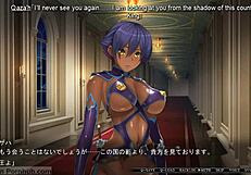 Busty princess gets hypnotized and fucked in visual novel.