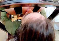 Rimming Stepdaddy's Ass as Slut Teen 18+ Sucks Big Balls