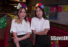 Whose Dick To Suck For No Work Stepbro? Hotel 3some Nasty