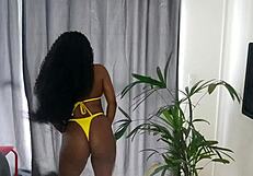 I say, That black guy's endowment tore my pussy, leaving me wobbly.