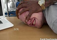 Redhead Snaps on Massive Black Cock