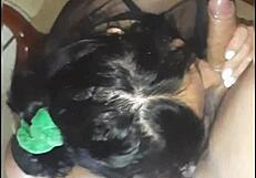 i can't believe this teen whore deepthroats so well