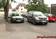 European Domina Bends Sub Over for Doggystyle Threeway!