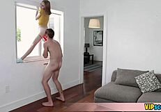 Wow! Extra Small Blonde Stepsister Masters Blowjob Skills