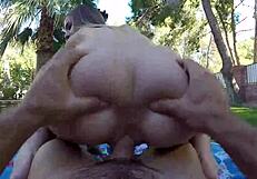 Outdoor Couple Sharing Intimate Moments Together