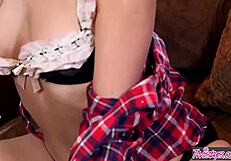 Twistys features fire lady Stefanie Joy in wet heels and shoes with spreading ass and gaping