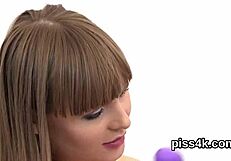 Erotic Lesbian Sweeties Get Sprayed With Pee!