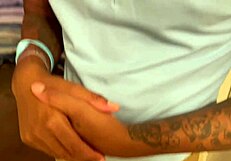 birthday gift turns into a deepthroat treat with big cock and hairy ass