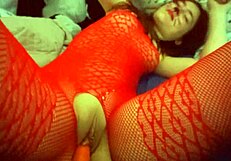 really sexy girl enjoys her boys masturbating favorite carrot