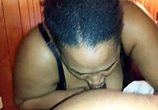 Wife Gives Intense Blowjob and Handjob with Her Big Tits