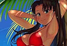 Fuck to this Hentai anime with futanari and joi directions