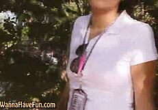 Real teen pussy closeup at party