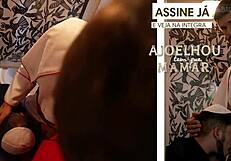 I watched Peralta deepthroat in doggystyle 3some backstage