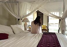 Akari2's happy vacation with blowjob and toys