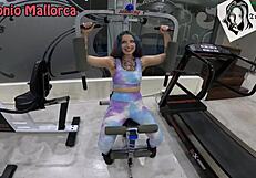 Argentinian Fitness Babe Bent Over for Big Cock in Gym