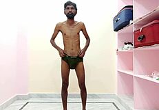 Watch Rajesh spank ass and masturbate to cum