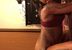 Fat Latina Royalty Helps Stranger With His Big Black Cock!