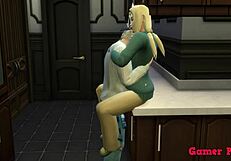 Naruto Hentai Episode 98: Kakashi Fulfills Sunade's Kitchen Anal Fantasy