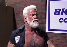 jake marshall satisfies his customer aaron trainer with anal blowjob creampie