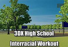 Interracial Threesome Deepthroat and Anal