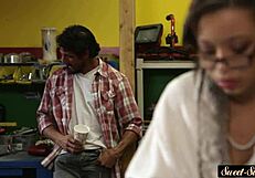 young teen engages in roleplay riding scene