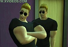 Johnny Bravo Fucks His Gay Clone In Cartoon Scene
