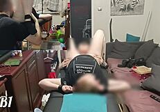 Intensity of the massage and bondage, followed by amazing orgasm