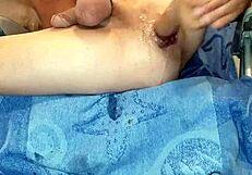 Hold my legs im gonna cum from anal assfucking with dildo