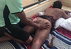 in my quest for her legs, i became her masseuse—her wet pussy was so soft, easy to penetrate!