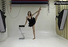 Flexibility was shown in the gym with Mark