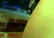 brunette spreads asshole for huge dick after stripping