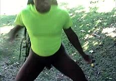 Rock Kardash Shows Off Big Ass in Dick Workout