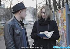 petite nerdy teen with glasses drilled hard after class