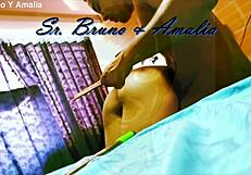 Colombian bound session with Amalia submissive