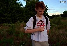 Young 18+ Guy Gives Hot Blowjob While Cycling In Summer