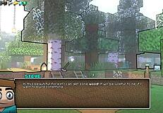 what happens when we give our girl a golden bikini in hornycraft?