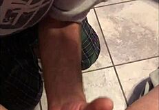 Busty Becky's Pussy Devoured In Kitchen, Squirting Hard