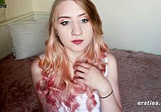 aurora enjoys her magic wand in a relaxing solo session