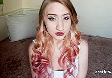 aurora enjoys her magic wand in a relaxing solo session