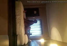 Ebony rides in cowgirl position.